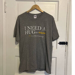5/ $25 Gray Belgian beer drinking t-shirt L